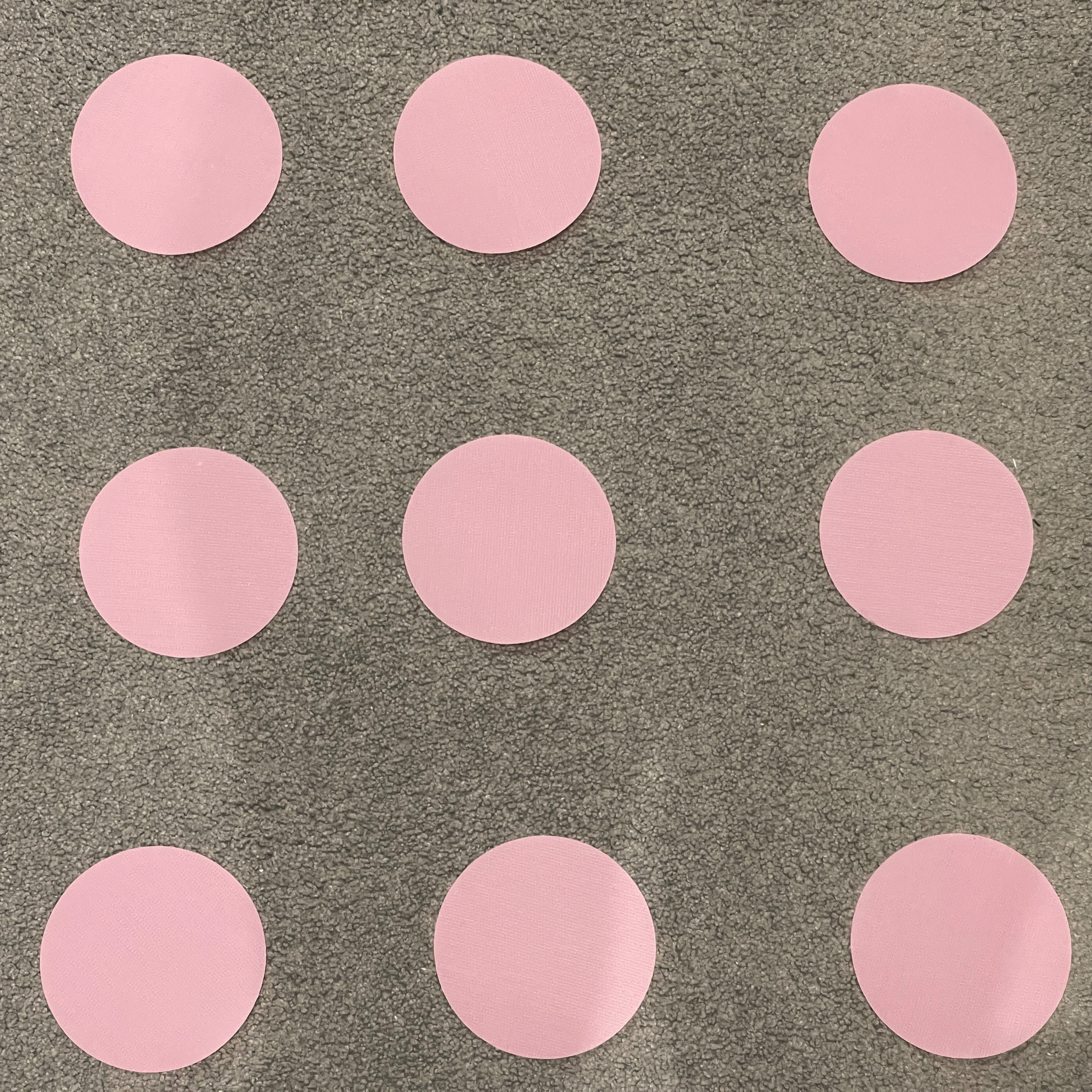 Dim Gray All Pale Pink - Clever Spots Classroom Place Markers