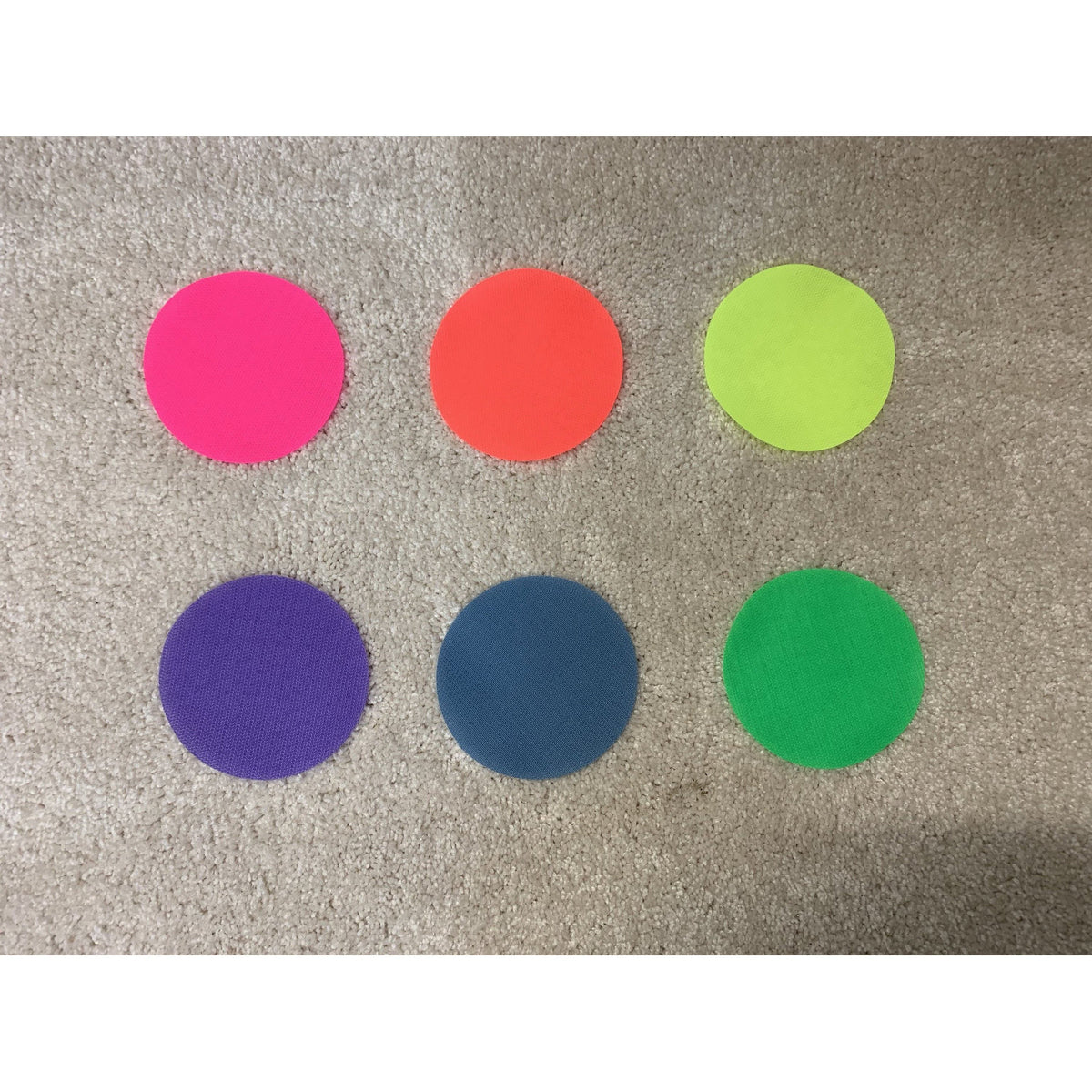 30 Pack Neon Colours - Clever Spots Classroom Place Markers - Clever Classroom