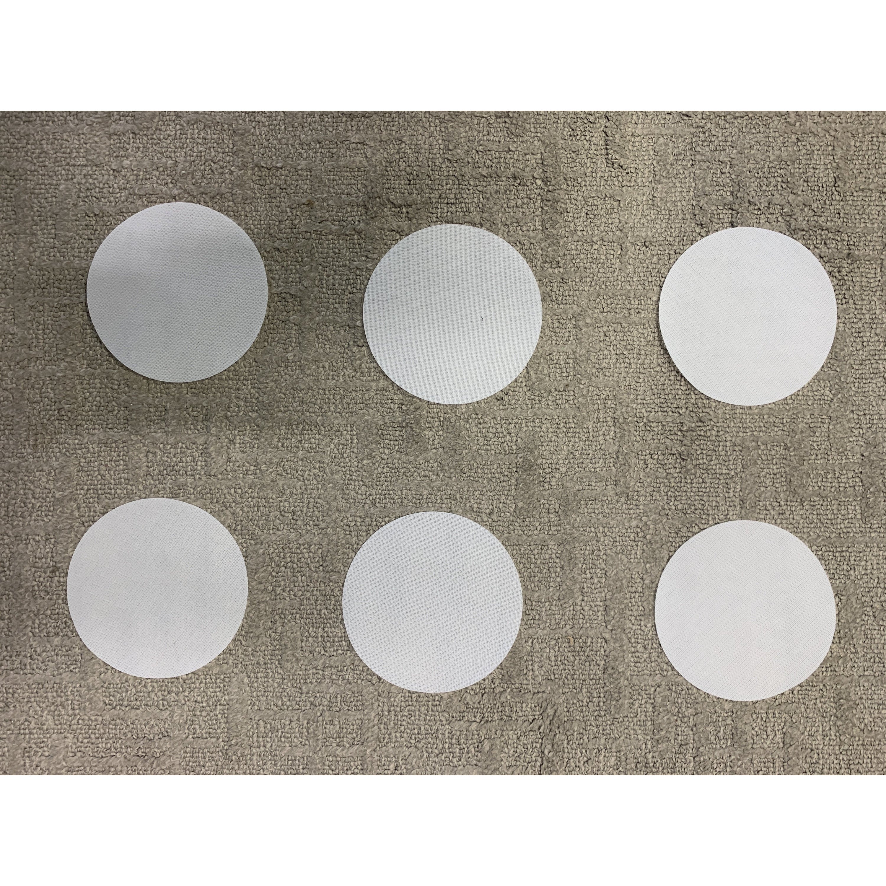 Slate Gray 6 All White - Clever Spots Classroom Place Markers
