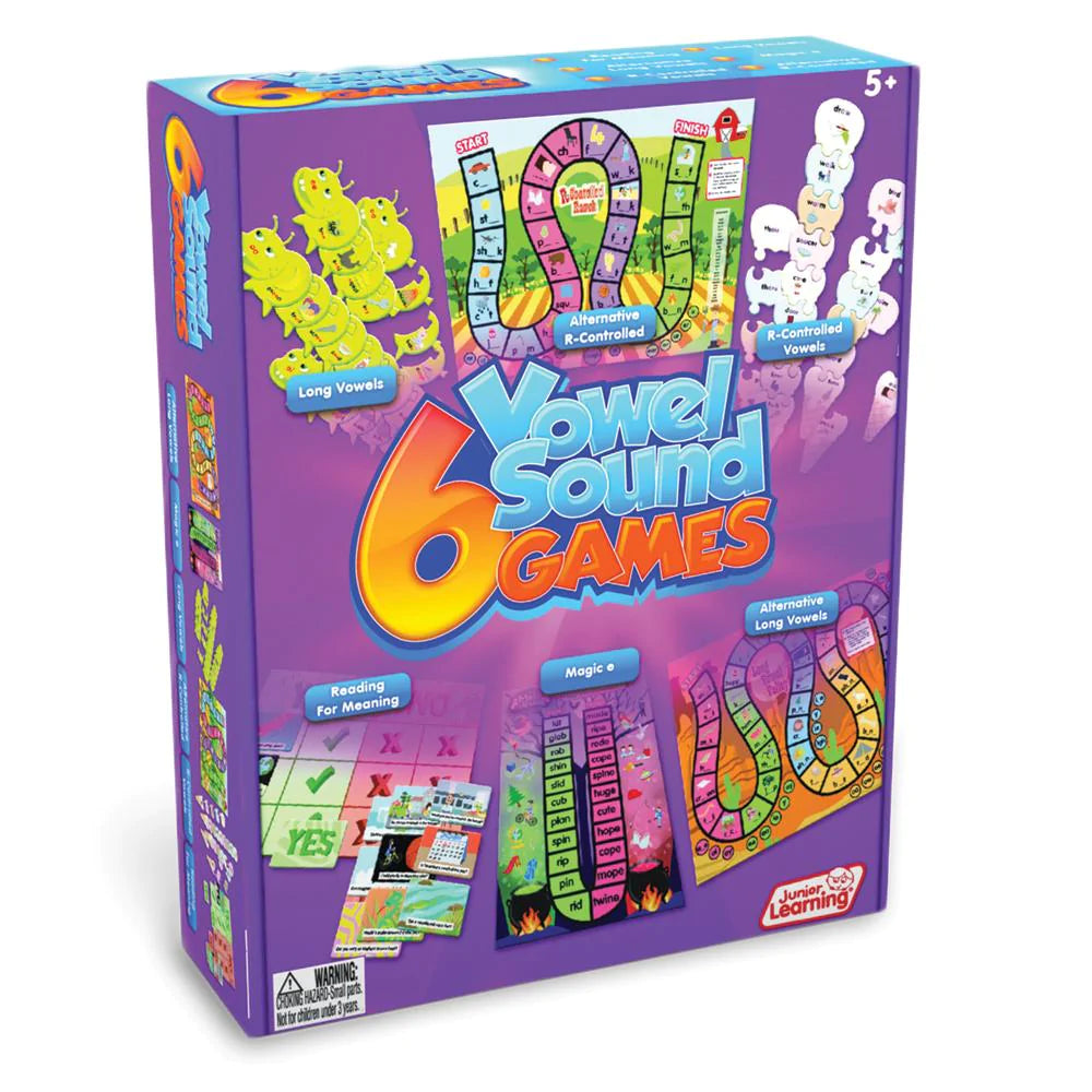 Slate Gray 6 Vowel Sound Games
