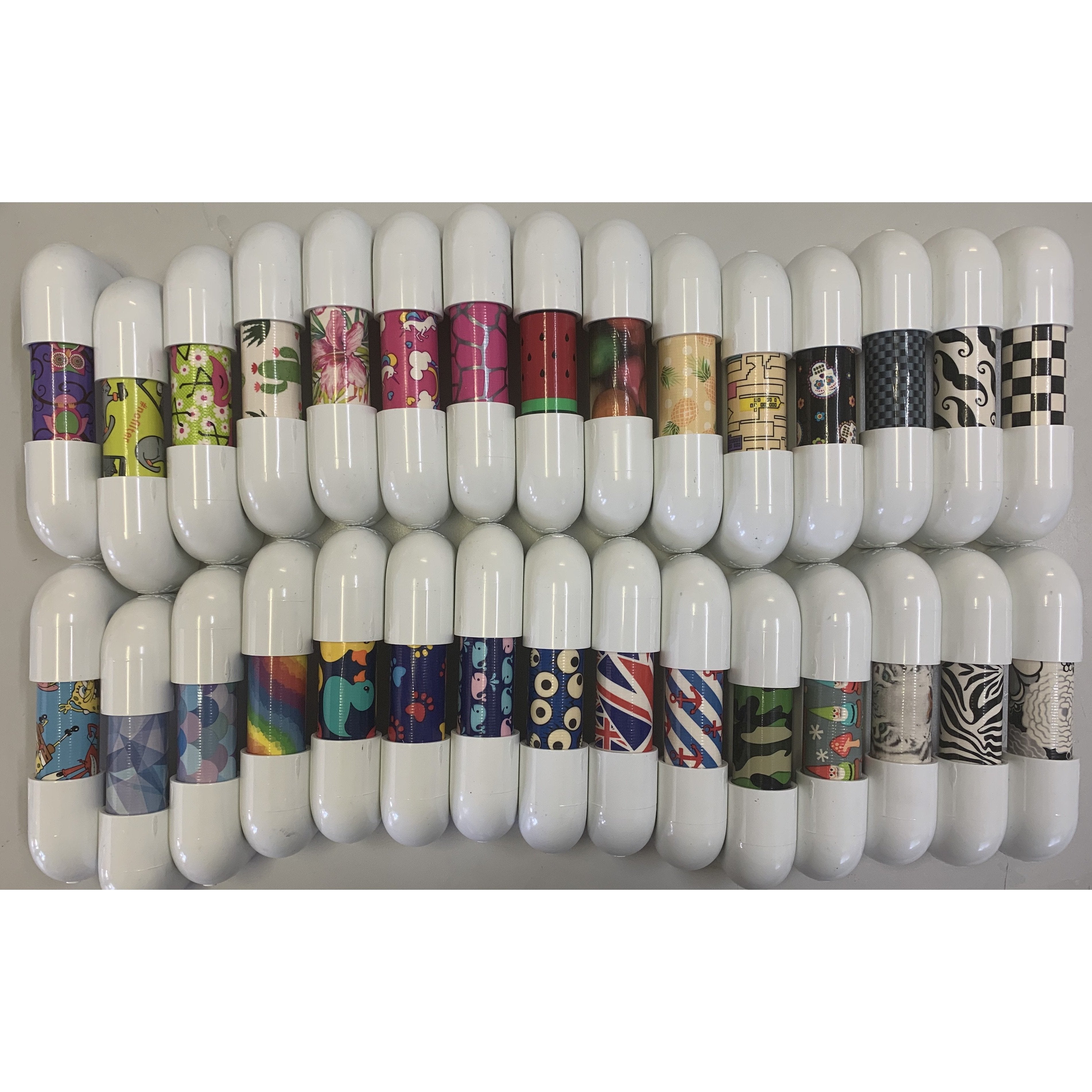 Dark Gray 8 Pack Patterns Whisper Phones