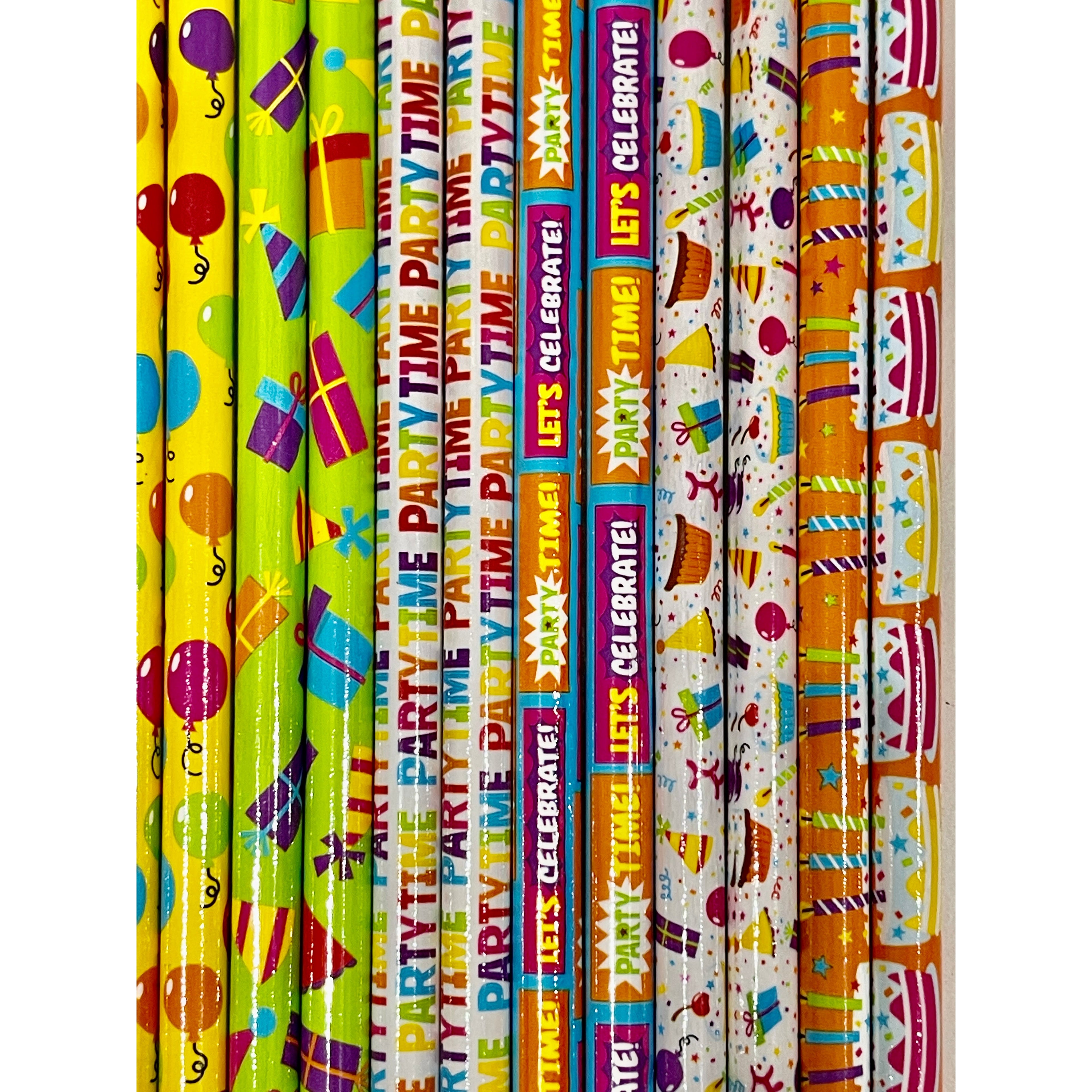 Dark Slate Gray Happy Birthday 3 NEW! Pencils Bright Colours Classroom teacher resource