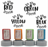 Light Slate Gray Stamp Set - 4 x Zones of Regulation Stamps 30mm