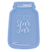 Sky Blue ALL NEW!!! BLUE Class Star Jar with Pastel Stars
