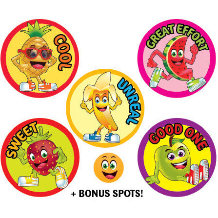 Goldenrod Tutti Frutti Scratch n Sniff Stickers - 84 stickers per pack