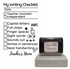 Rosy Brown My Writing Checklist Feedback Stamp - Rectangle 43 x 67mm