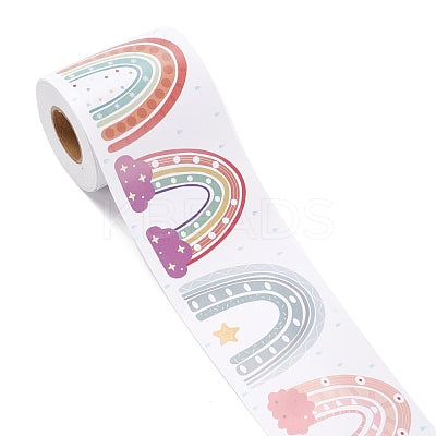 Lavender Boho Rainbow Adhesive Classroom Border Roll