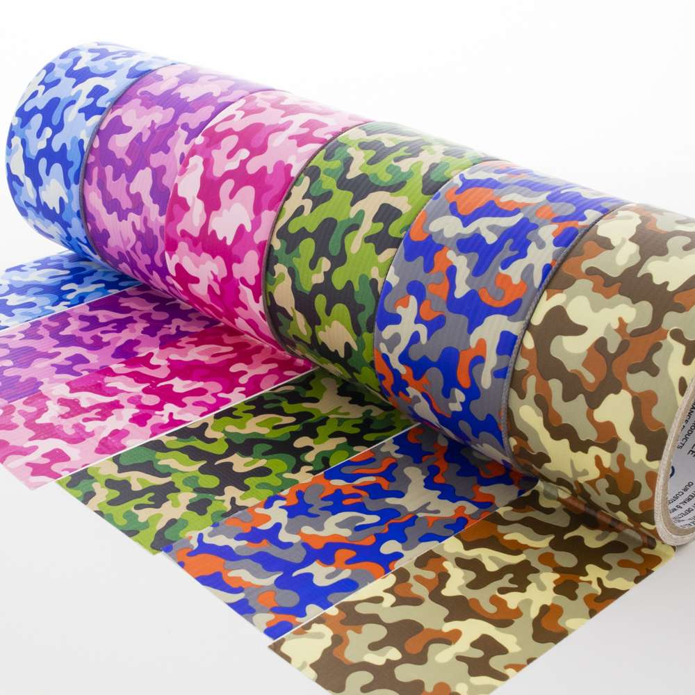 Light Gray NEW!! Camouflage 6 Rolls Duct Tape 48mm x 4500mm in stock - fast dispatch - craft tape