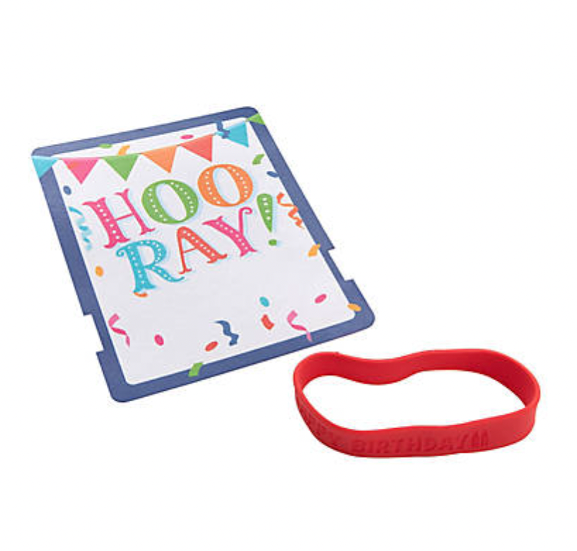 12 Pack Happy Birthday Reward Cards with Bracelet