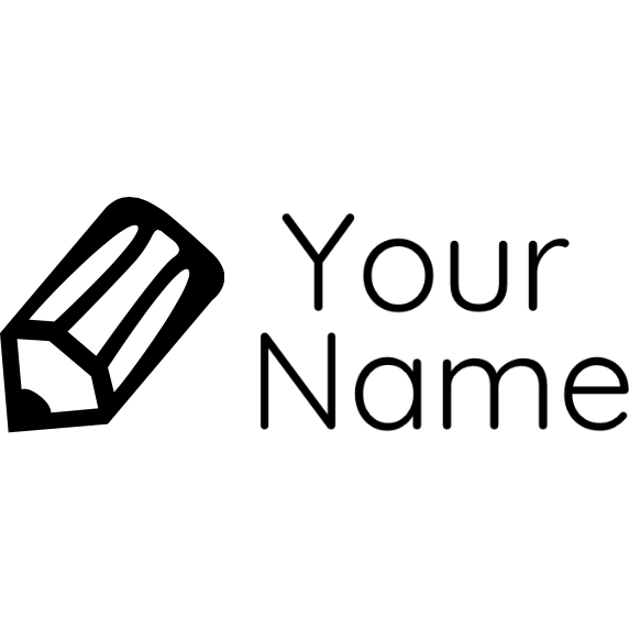 Gray Clothing Stamp Pencil - Rectangle 18 x 54mm