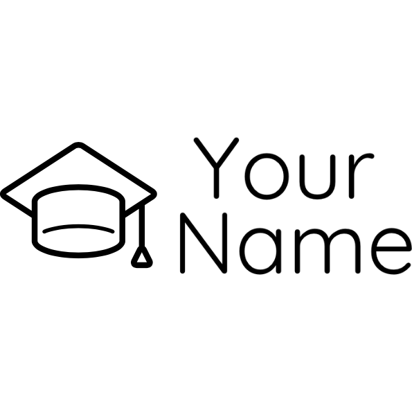 Black Clothing Stamp Study - Rectangle 18 x 54mm