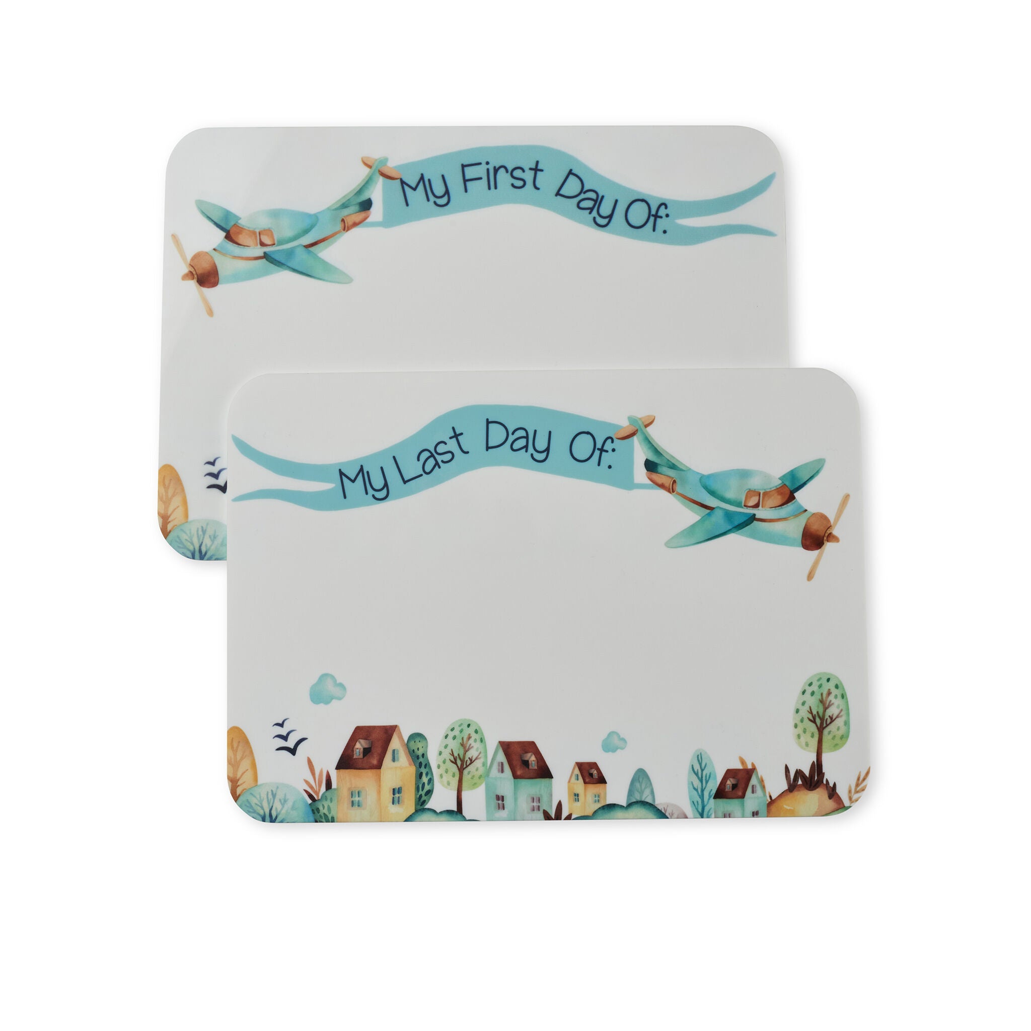 Light Gray Aeroplane First Day/ Last Day of School Aeroplane Photo Prop