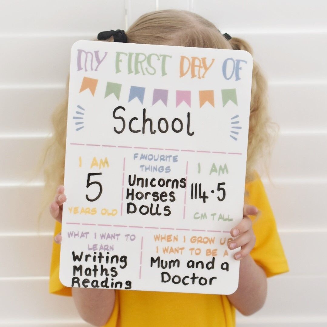Light Gray First Day/ Last Day of School Pastel Colours Photo Prop