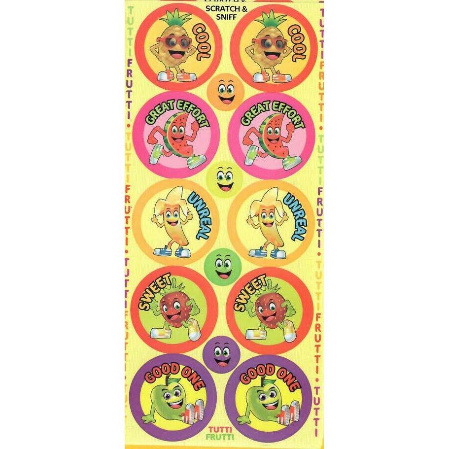 Light Goldenrod Mixed Pack Scratch n Sniff Stickers - 8 designs available - 84 stickers per pack