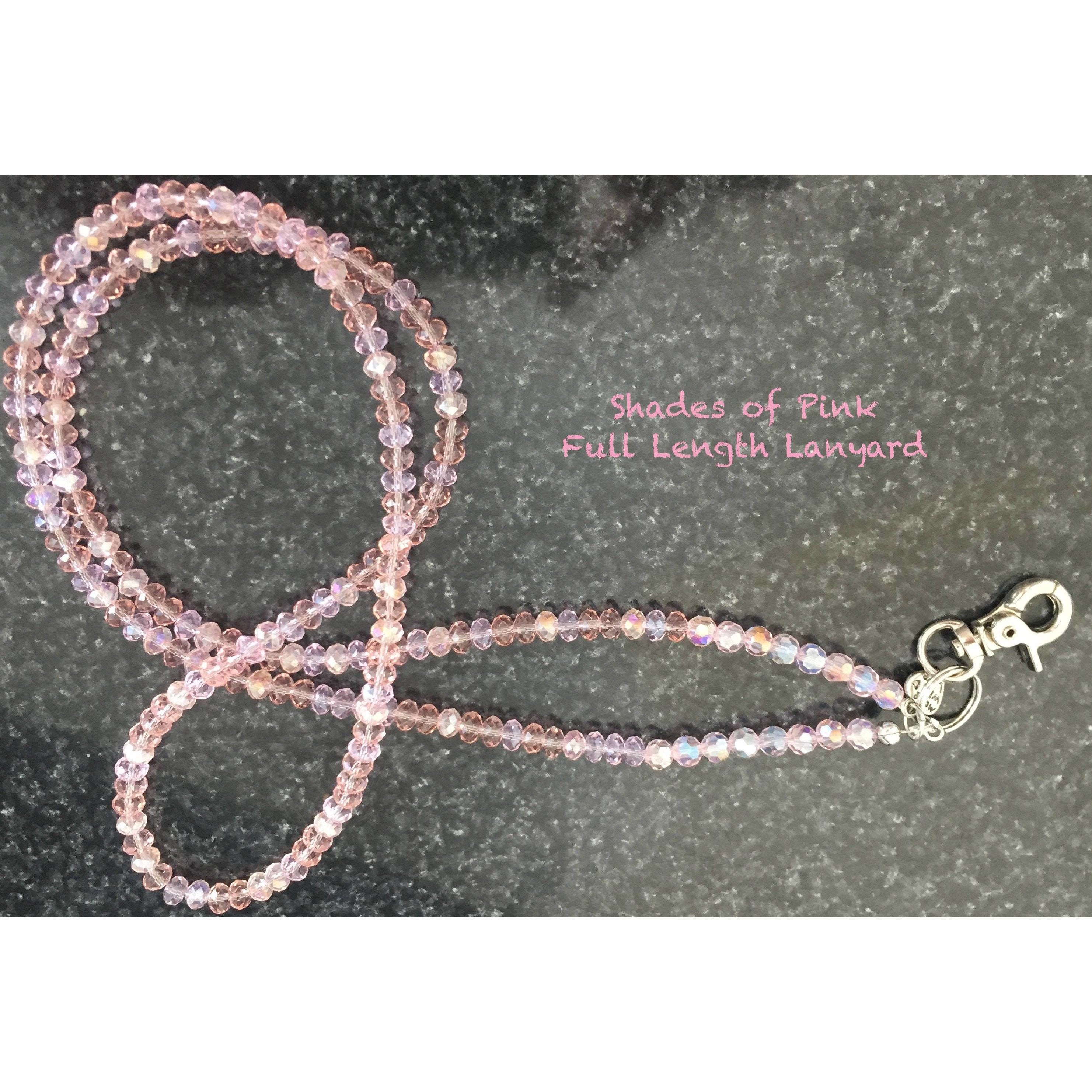 cleverclassroom-net-au - Shades of Pale Pink Swarovski Crystal Lanyard - Lanyard