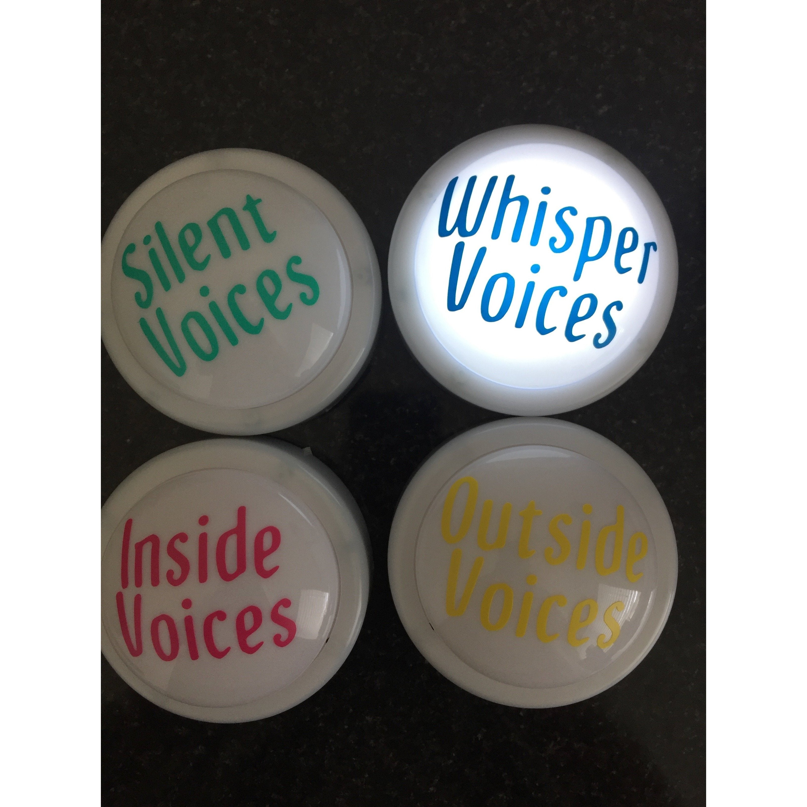 cleverclassroom-net-au - Voice Level Board Display - Tap / Touch / Push Lights - for classroom use. - Tap Lights