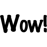 Gray Wow! Teacher Stamp - Rectangle 18 x 54mm