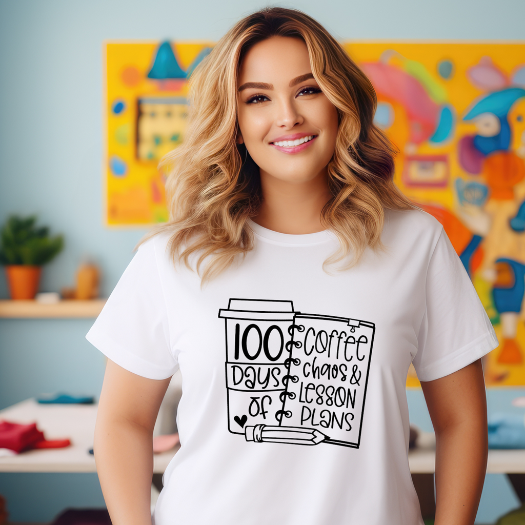 100 Days - Coffee Teacher T-shirt