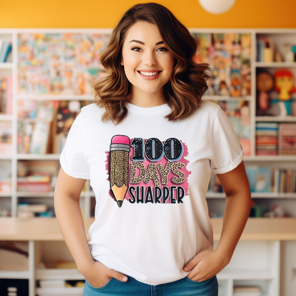 100 Days Sharper Teacher T-shirt