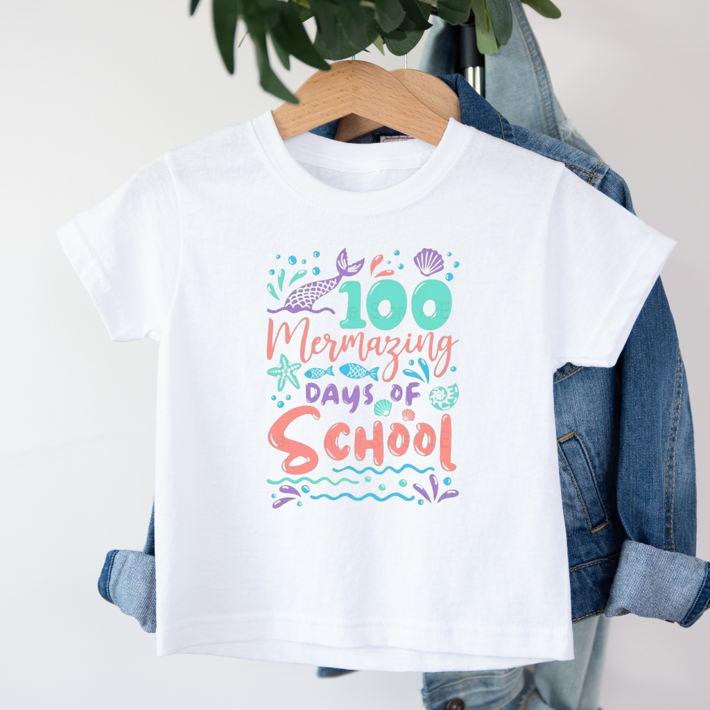 Kid's 100 Mermazing Days t-shirt