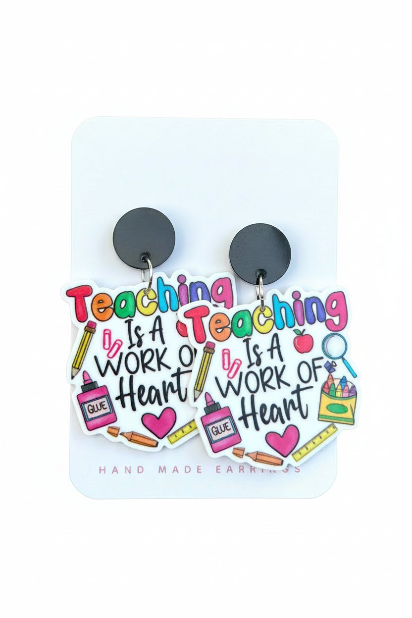 Earring card with &