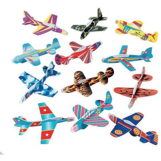 cleverclassroom-net-au - 12 Pack Foam Gliders - Assorted shapes and colours - Toys & Incentives