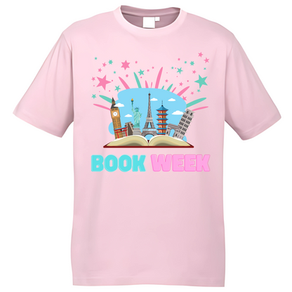 Book Week - Book an Adventure - Pink Stars