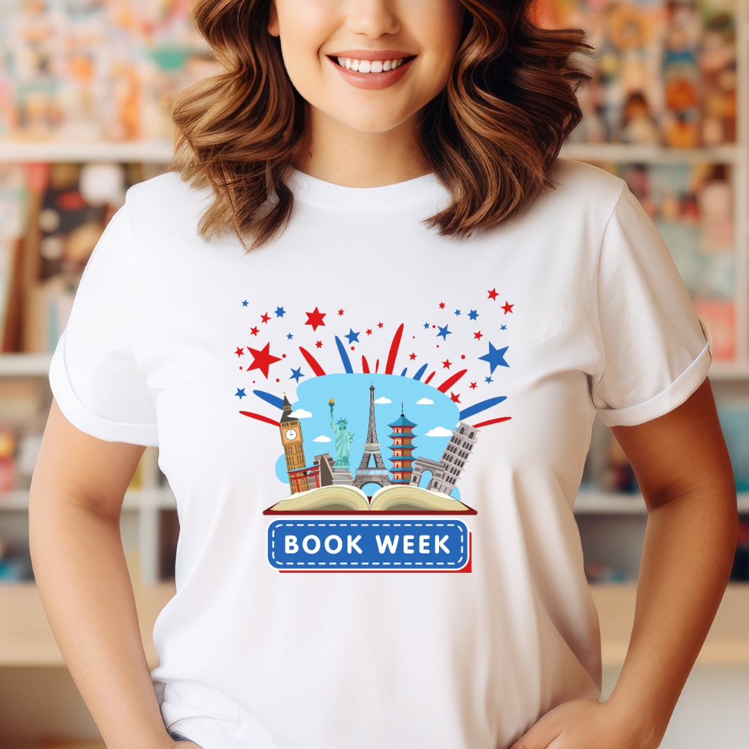 Book Week - Book an Adventure - Blue Stars