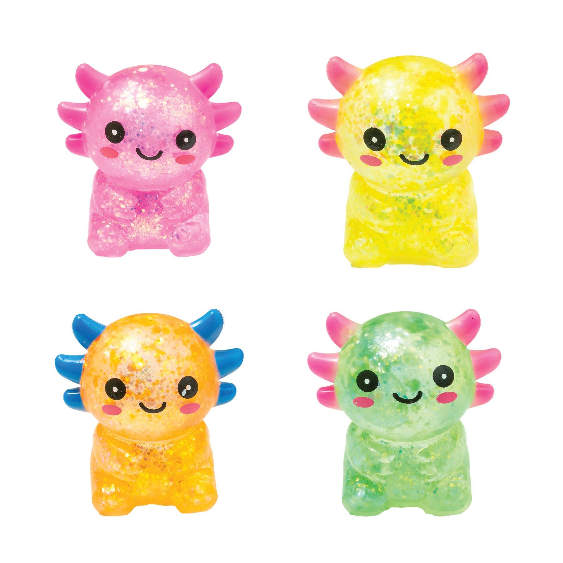 4 Pack Squisholotl Squeeze Toys