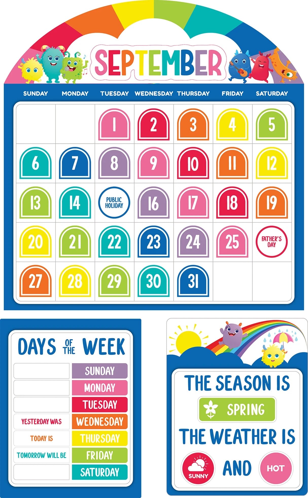 Giggle &amp; Grow Calendar Bulletin Board Set