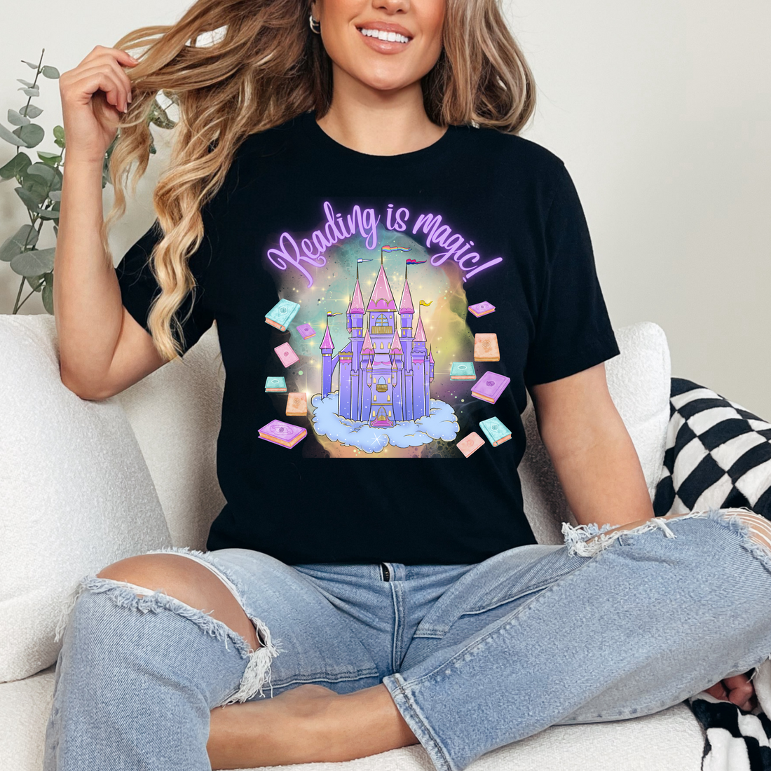 Book Week - Purple Castle Teacher T-shirt