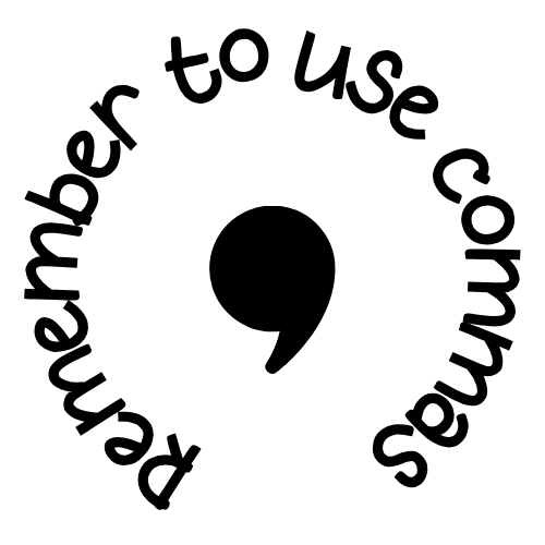 Stamp Set - 4 x Punctuation Writing Feedback Stamps 30mm round