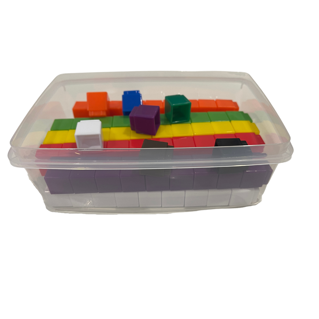 100 pcs Sim Fit Unifix cubes for maths games and activities