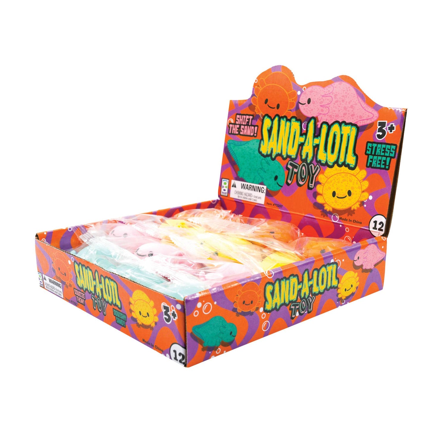 4 Pack - Sand O Lolyl Axolotyl squishy toys