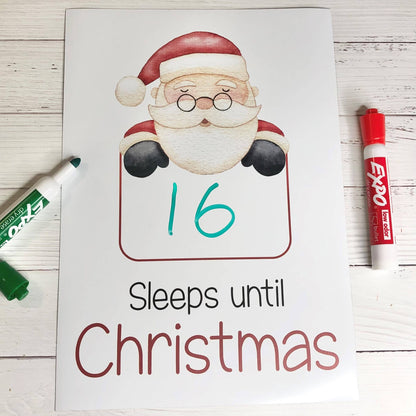 Christmas Countdown Whiteboard Magnet