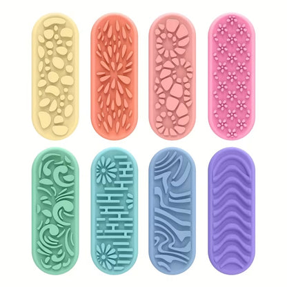 8 Pack of Pastel Sensory Bars - Fidget Toys in case