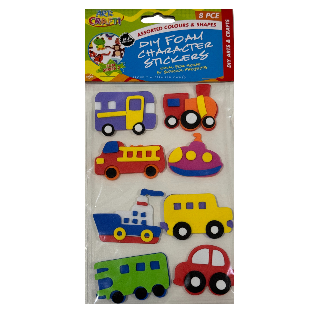 Assorted Foam Stickers 8 per pack