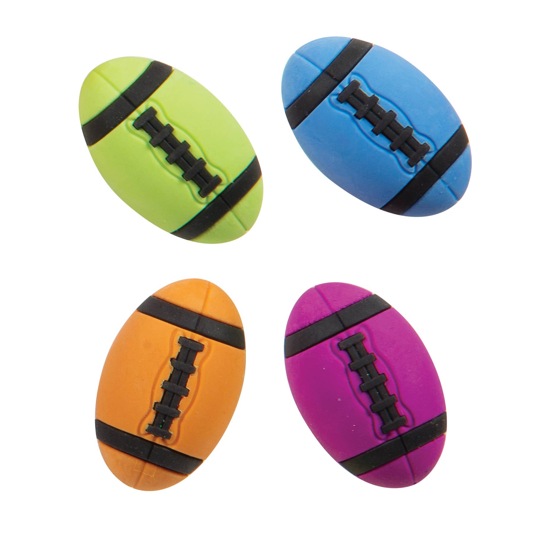 4 Pack - Football Erasers