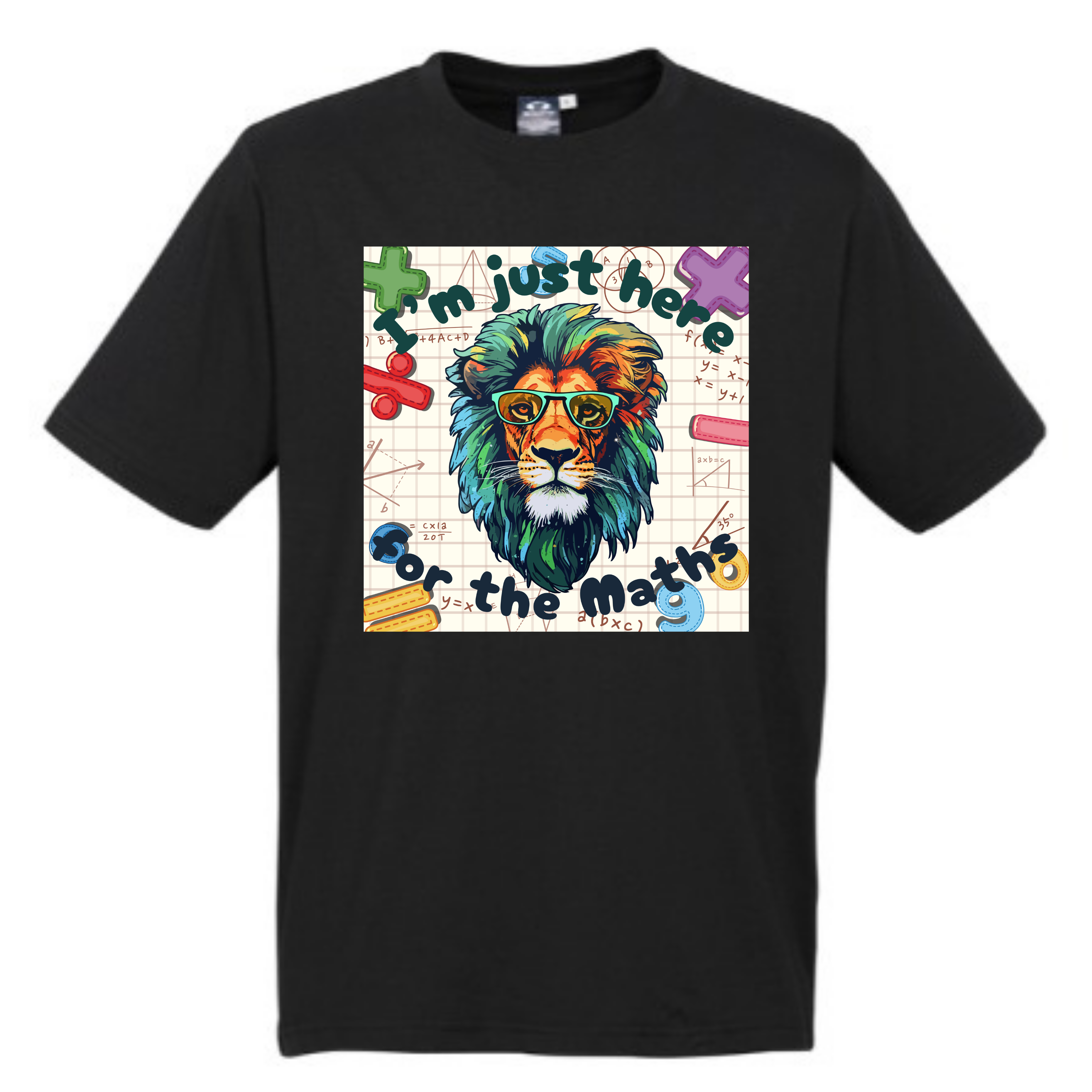 Kid's Maths Day - Lion - I'm here for the Maths t-shirt – Clever Classroom