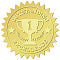 12 Sheets of 12 Gold Embossed OUTSTANDING EXCELLENCE Trophy Stickers