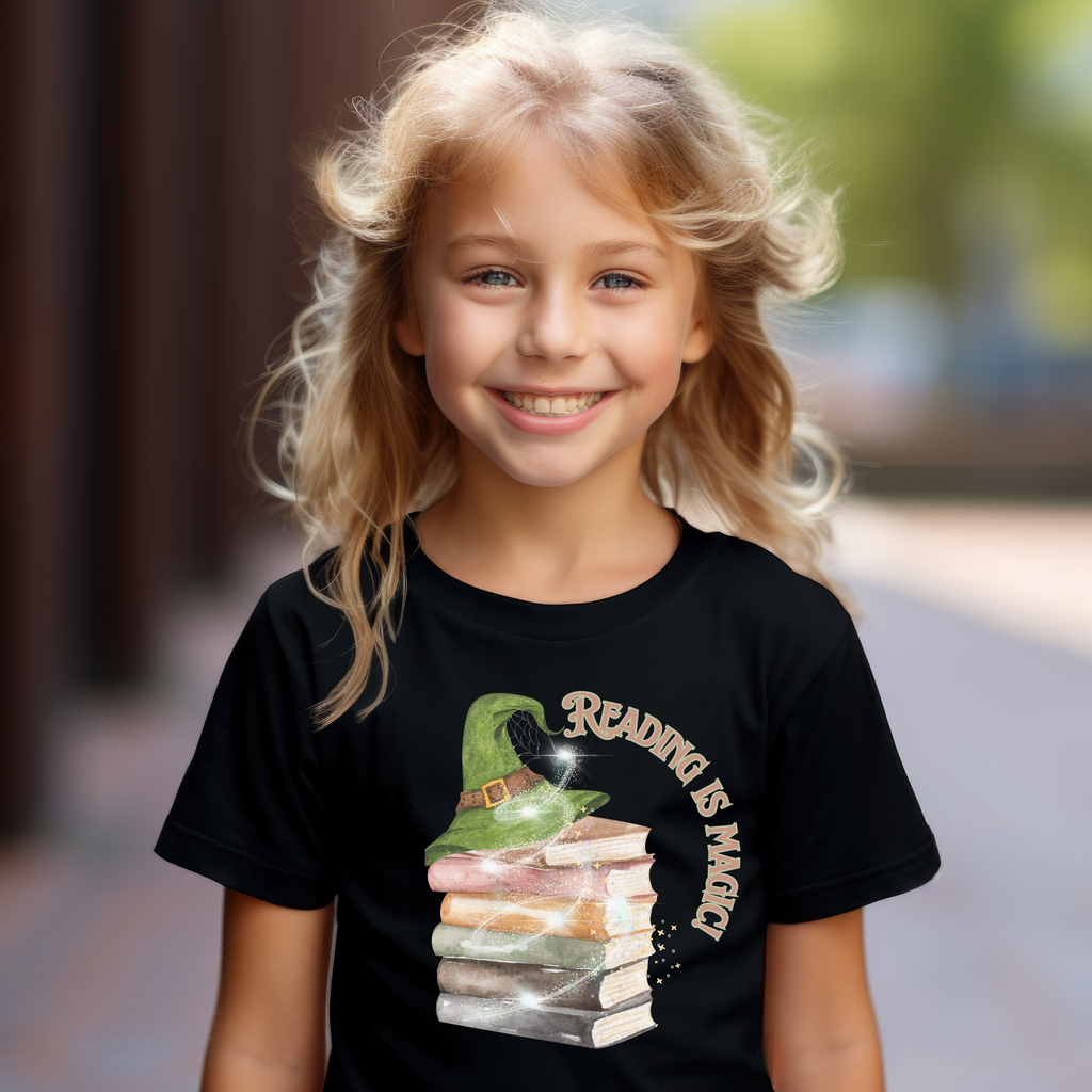 Kid's Book Week - Reading is Magic - Witches' Hat t-shirt