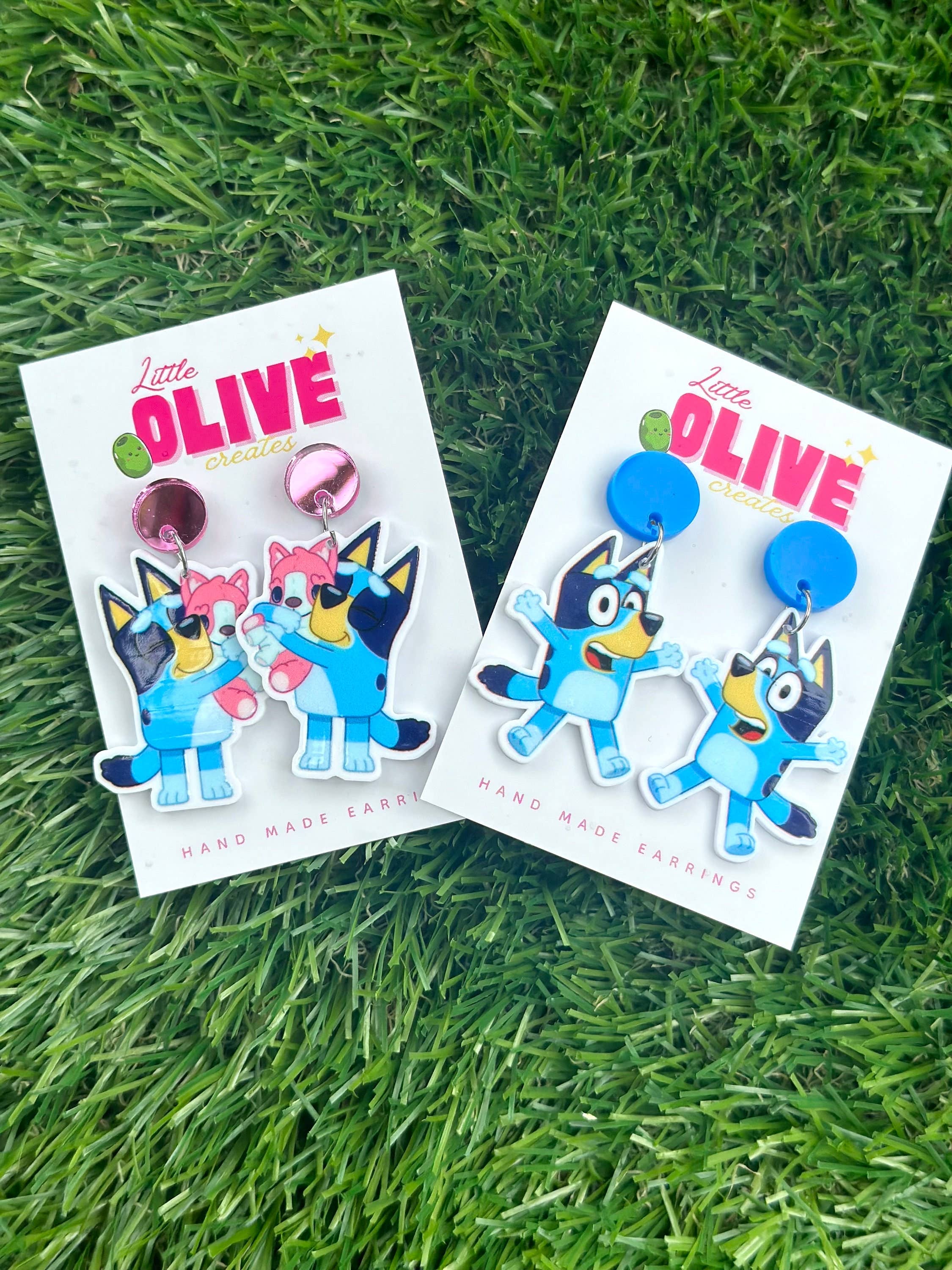Bluey Dangle Earrings