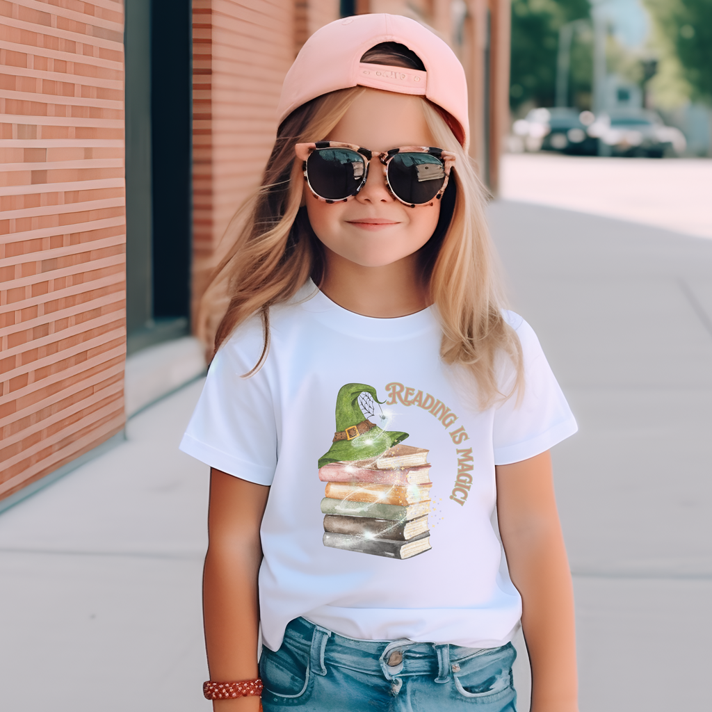 Kid's Book Week - Reading is Magic - Witches' Hat t-shirt