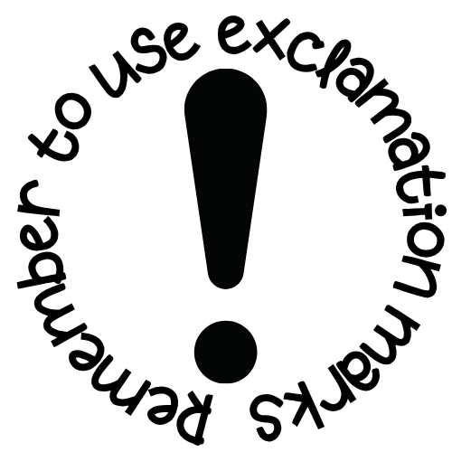 Ensemble de tampons – 4 x tampons de commentaires pour l'écriture de ponctuation, ronds de 20 mm 