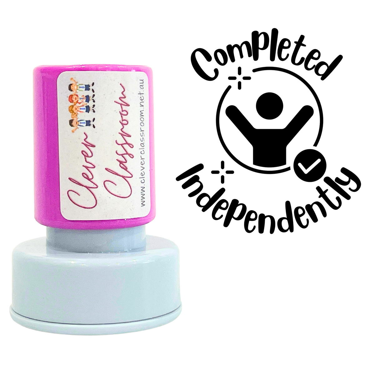 Completed Independently Stamp 30mm round