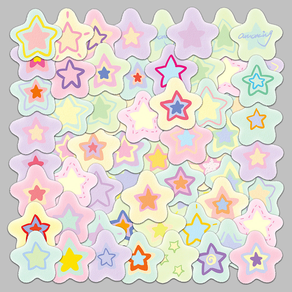 Pastel Stars - Pack of 50 Stickers