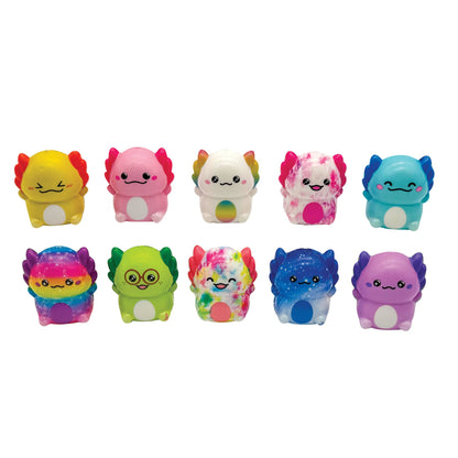 Mini Axolotl Slow Rise Toys - 16 Pack