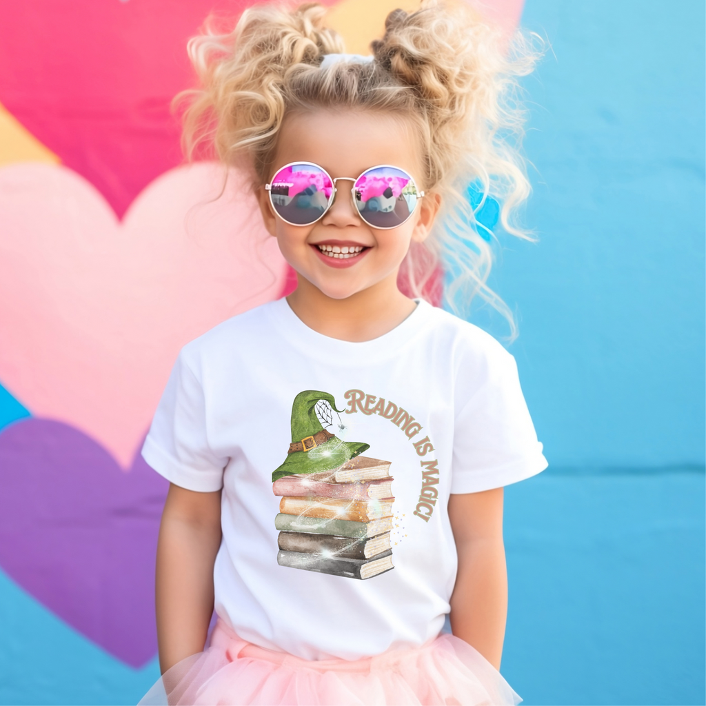 Kid's Book Week - Reading is Magic - Witches' Hat t-shirt