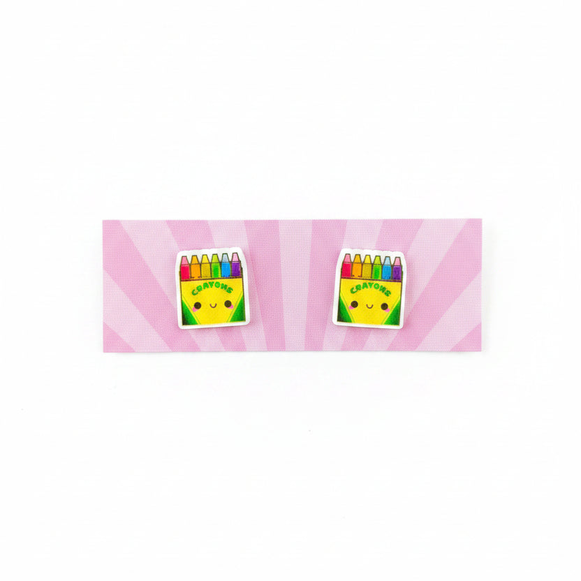 Product packaging with colorful designs on a grass background