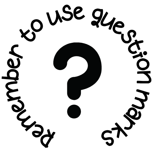 Ensemble de tampons – 4 x tampons de commentaires pour l'écriture de ponctuation, ronds de 20 mm 